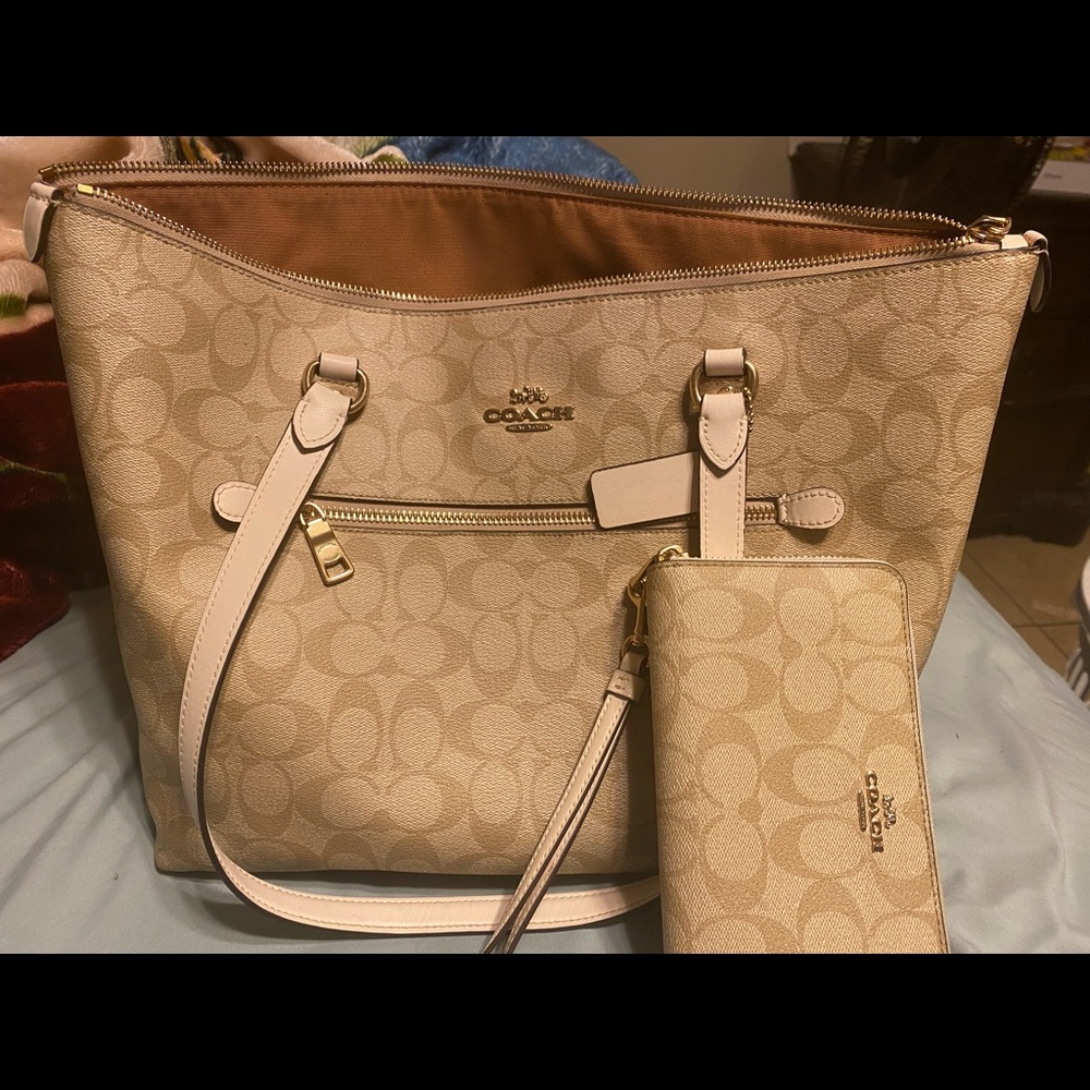 Coach bag and wallet
